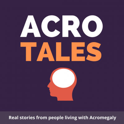 AcroTales Logo - A Podcast series featuring real life stories from people living with Acromeglay